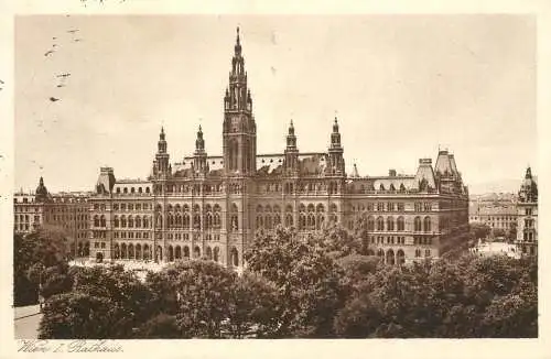 Austria postcard Wien Rathaus