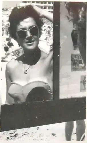 Anonymous person posing in bathing suit