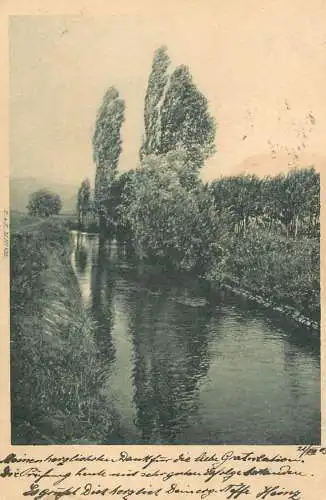 Austria postcard canal view