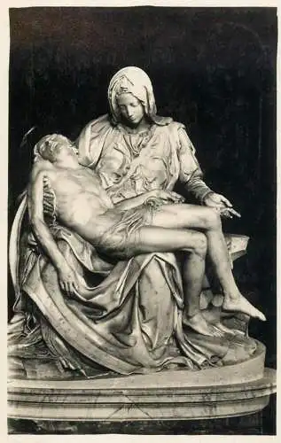 Italia postcard Rome Vatican Basilica di S. Pietro La Pieta Michelangelo