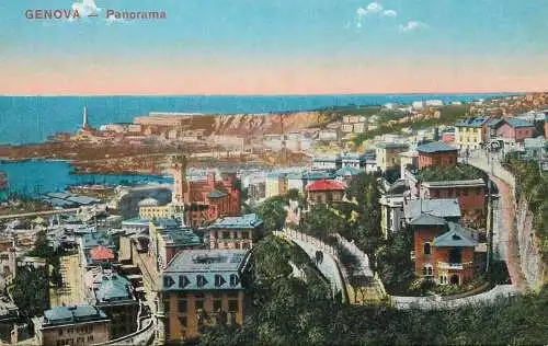 Italia postcard Genova piazza Principe