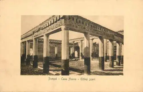 Italia postcard Pompei casaNuova ultimi scavi
