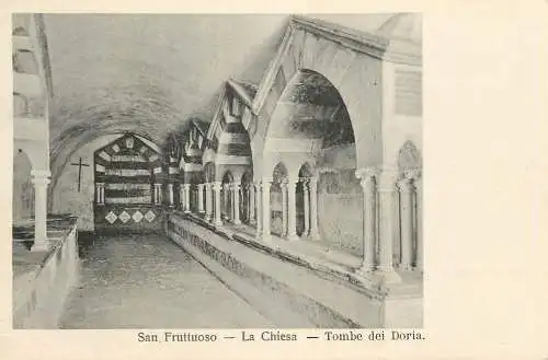 Italia postcard Genova San Fruttuoso la chiesa tombe dei Doria