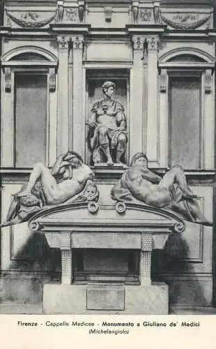 Italia postcard Florence Cappelle Medicee