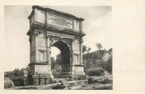 Italia postcard Rome Tito arch