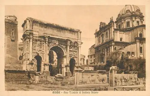 Italia postcard Rome Arco triomfale di Settimio Severo