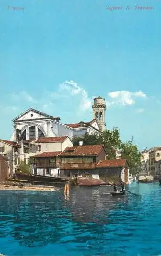 Italia postcard Venice squero S. Trovaso