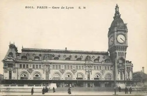 Cpa France Paris Gare de Lyon