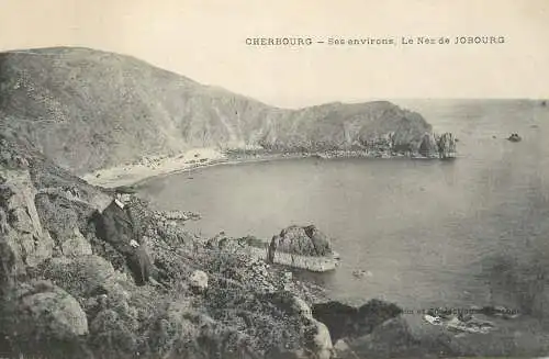 Cpa France Cherbourg coast