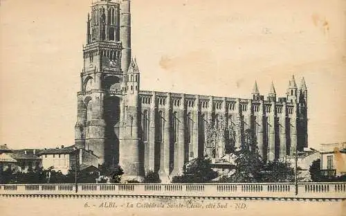 Cpa France Albila cathedrale Sainte Cecile