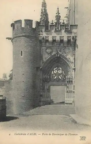 Cpa France Albila cathedrale Sainte Cecile