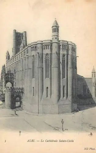 Cpa France Albila cathedrale Sainte Cecile