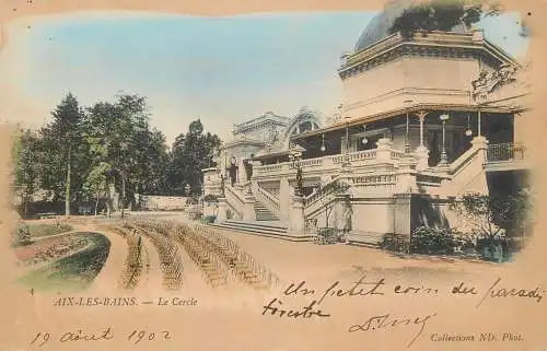 Cpa France Aix-les-Bains le cercle