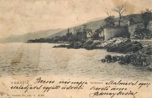 Postcard Croatia Opatija nordstrand