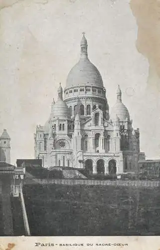 France Paris cpa Sacré Coeur basilique