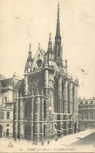 France Paris cpa la Sainte Chapelle