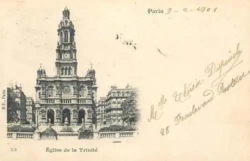 France Paris cpa eglise de la Trinite