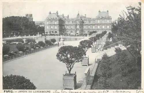 France Paris cpa Jardin du Luxembourg