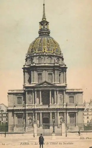France Paris cpa Dome des Invalides