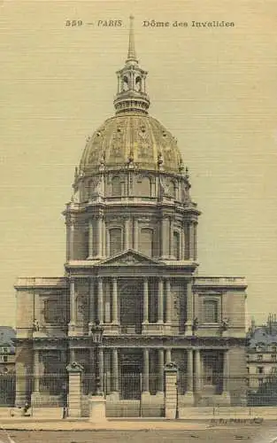 France Paris cpa Dome des Invalides