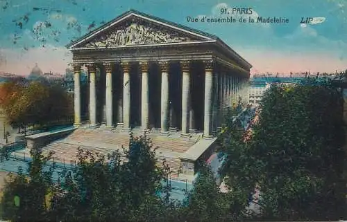 France Paris cpa Madeleine