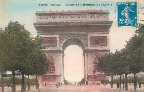 France Paris cpa Arc de Triomphe