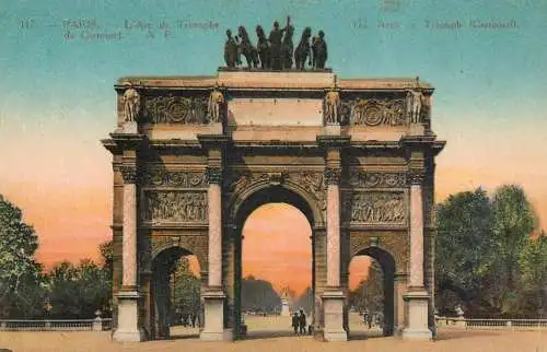 France Paris cpa Arc de Triomphe