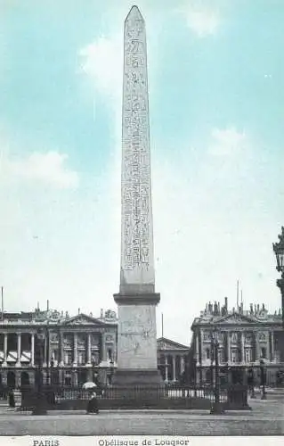 France Paris cpa Obelisque de Louqsor