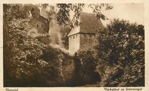 Postcard Hungary Visegrad Varbejarat az ortoronnyl