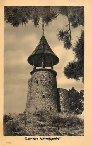 Postcard Hungary Matrafuredrol