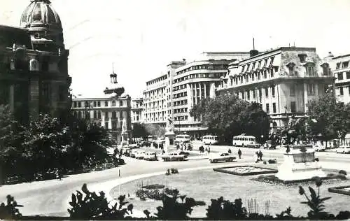 Postcard Romania Bucuresti Piata Universitatii 1969