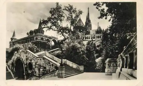 Postcard Hungary Budapest Halaszbastya