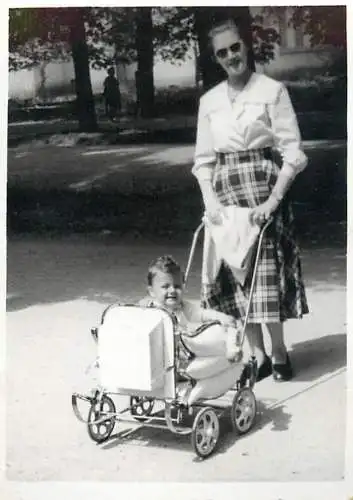 Anonymous persons mother baby cart