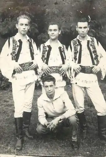 Anonymous persons Romania folk types 1962