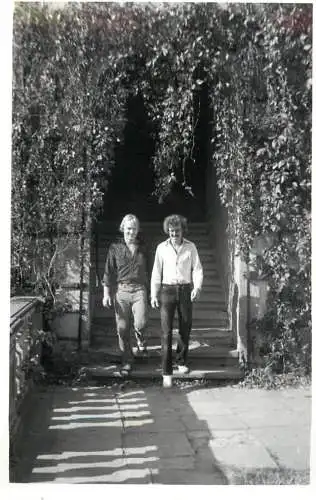 Anonymous persons walking