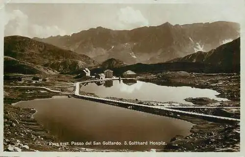 Switzerland postcard Passo del San Gottardo S. Gotthard Hospiz