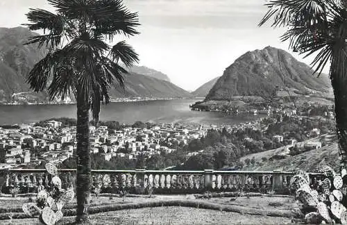 Switzerland postcard Lugano Monte S. Salvatore