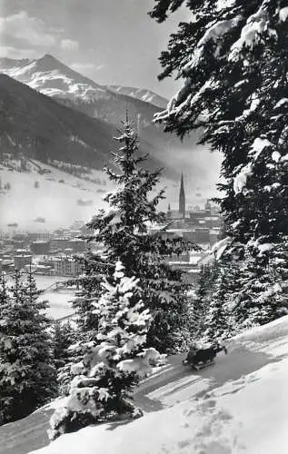 Switzerland postcard Davos  resort