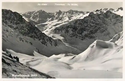 Switzerland postcard Weissfluhjoch