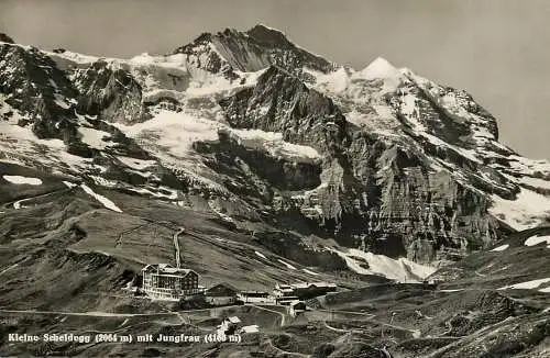 Switzerland postcard Kleine Scheldegg mit Jungfrau
