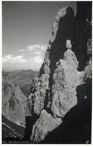 Switzerland postcard Am Schindertor rock formation