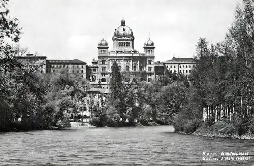 Switzerland postcard Bern palais federal