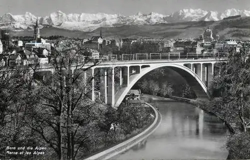 Switzerland postcard Bern und die Alpen