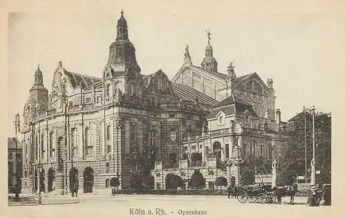 Postcard Germany Koln am Rhein Opernhaus