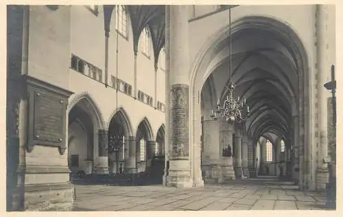 Postcard Netherlands Haarlem great church or St. Bavo