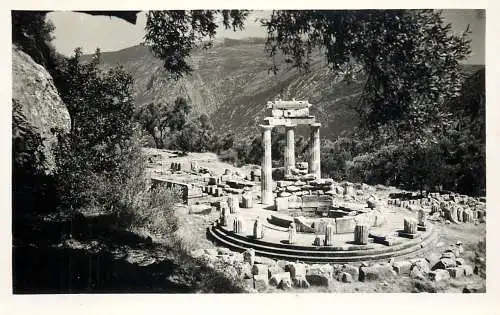 Postcard Greece Delphi Tholos of Athena Pronaia