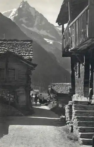 Postcard Switzerland A Zinal le Besso 1960