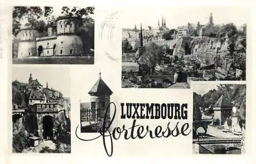 Postcard Luxembourg fortersee castle