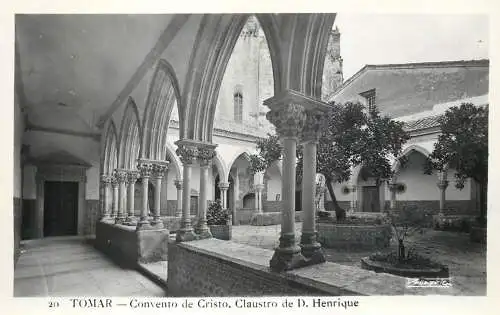 Postcard Portugal Tomar convento de Cristo claustro de D. Henrique