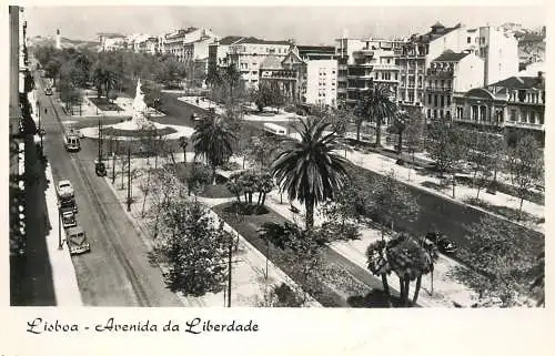 Postcard Portugal Lisboa avenida da Liberdade